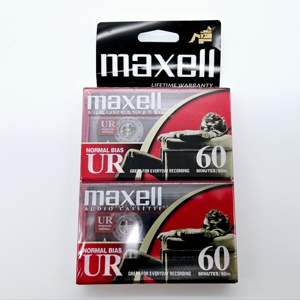 MAXELL | audio casette 60 min normal bias UR x2